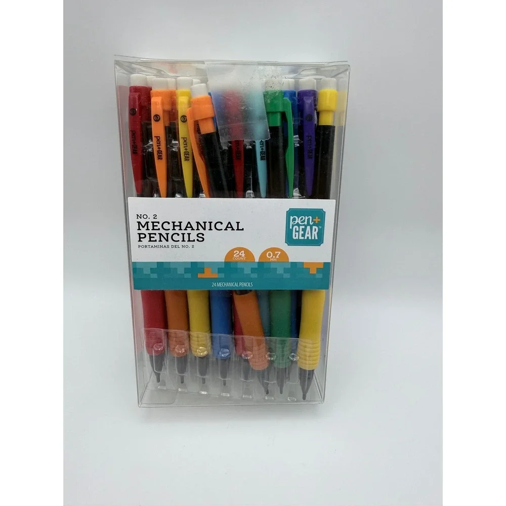 Pen+Gear No 2 Mechanical Pencils 0.7mm Lead Assorted Colors - Pack of 19‎
